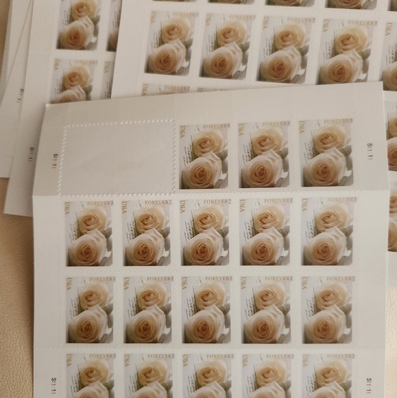 USPS Other - Set of 1000   White Rose Lifetime Stamps Very Rare and perfect foe Weddings.
